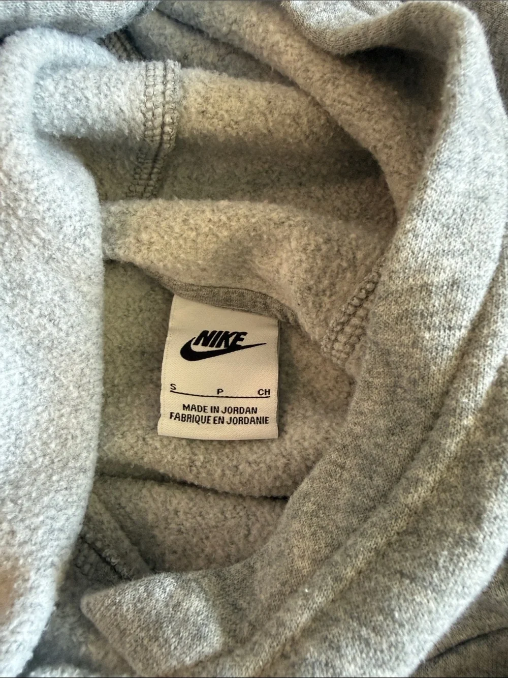 Nike Gray Pullover Hoodie with White Swoosh